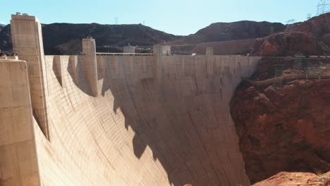Hoover-Dam-Producing-Hydroelectricity-Outside-Las-Vegas-Nevada-and-Arizona,-USA