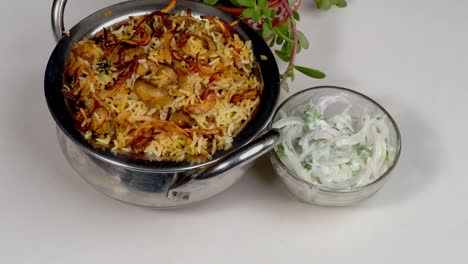 Closeup-view-of-Basmati-Rice-Pulao-or-pulav-with-vegetable-using-red-carrots-also-known-as-matar-pulao-in-india