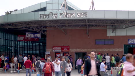 Internationaler-Flughafen-Tribhuvan-In-Kathmandu,-Nepal