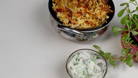 Closeup-view-of-Basmati-Rice-Pulao-or-pulav-with-vegetable-using-red-carrots-also-known-in-india