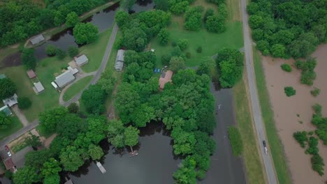 Historische-Überschwemmung-Des-Arkansas-River-In-Der-Nähe-Von-Pine-Bluff,-Jefferson-County