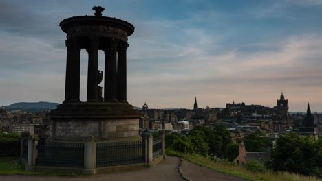 Timelapse:-Vista-De-Edimburgo-Desde-Calton-Hill-Al-Atardecer