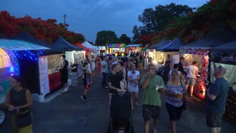 The-Night-Markets-at-Carrara,-Gold-Coast-,-Queensland-,-Australia