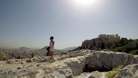 Der-Areopag-Ist-Ein-Markanter-Felsen-Nordwestlich-Der-Akropolis-In-Athen