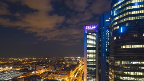 Vistas-Desde-La-Torre-Espacio,-Madrid-Cuatro-Torres