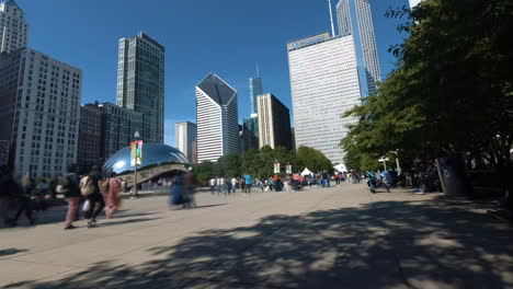 Zeitraffer-Des-Chicago-Cloud-Gate