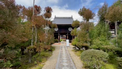 Entrada-Al-Templo-Genkō-an-En-Kioto,-Japón.