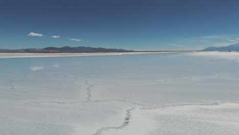 Paisaje-Del-Espejo-De-Agua-Sobre-El-Salar-Natural-En-La-Provincia-De-Jujuy,-Argentina