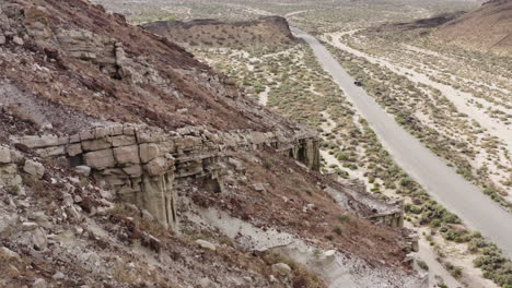 Paisaje-Y-Carretera-Del-Cañón-De-Roca-Roja