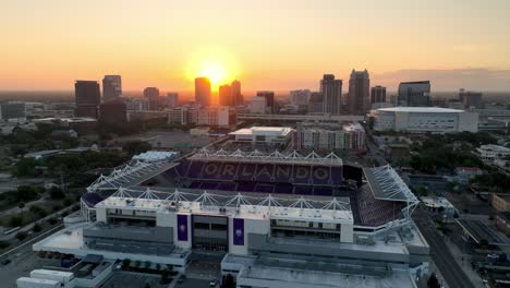 Inter-Und-Co-Stadion-In-Orlando,-Florida-Bei-Sonnenaufgang