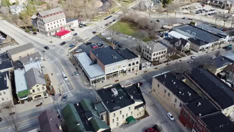 Downtown-Cedarburg,-Wisconsin,-USA