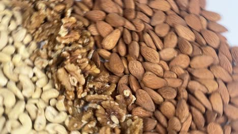 Almond,-cashew-and-brazilian-nuts-are-spinning-on-board