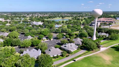 Órbita-Aérea-Rápida-De-La-Comunidad-De-Jubilados-De-Villages-En-Florida.