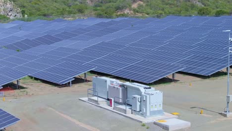 Battery-Energy-Storage-System-At-Solar-Park-In-Bani,-Dominican-Republic