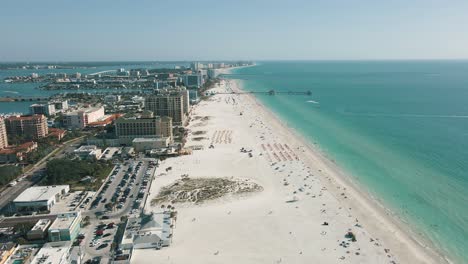 Unglaubliche-Drohnenaufnahmen-Von-Clearwater-Beach,-Florida