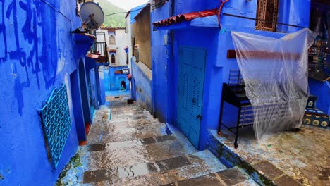 Chefchaouen,-Morocco-raining-in-North-Morocco-blue-city