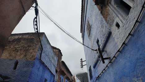 Fog-over-Rif-Mountains-in-Chefchaouen-blue-city-medina-of-Morocco