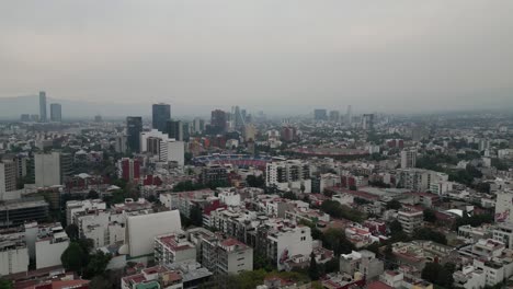 Luftaufnahme-Von-Ciudad-De-Los-Deportes,-Eingebettet-Zwischen-Colonia-Noche-Buena-Und-Colonia-Napoles