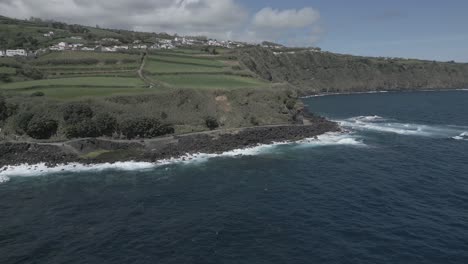 Santo-Antonio-landscape-along-coast,-Sao-Miguel-of-Azores-islands