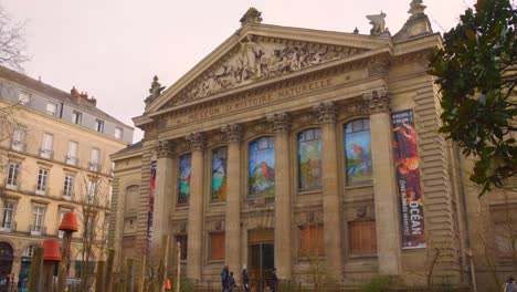 Außenfassade-Des-Französischen-Naturhistorischen-Museums-In-Nantes,-Frankreich