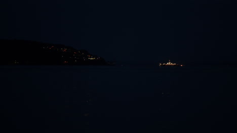 Ferry-crossing-at-night