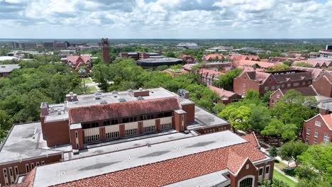 University-of-Florida-Aerial-push-in-to-campus
