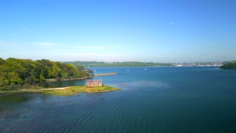 Toma-Aérea-De-Strangford-Lough-En-El-Condado-De-Down,-Irlanda-Del-Norte.