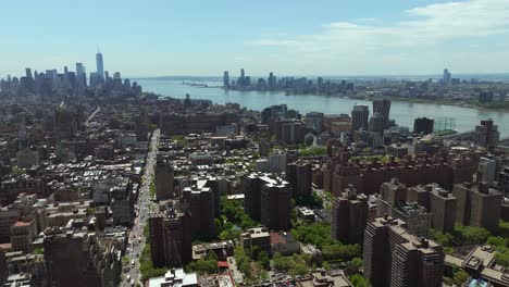 May-2024---4K-aerial-of-Manhattan,-New-York-City,-USA