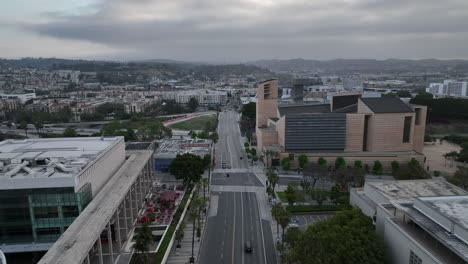 Centro-De-Los-Angeles-Bunker-Hill-Durante-Mayo-Gris