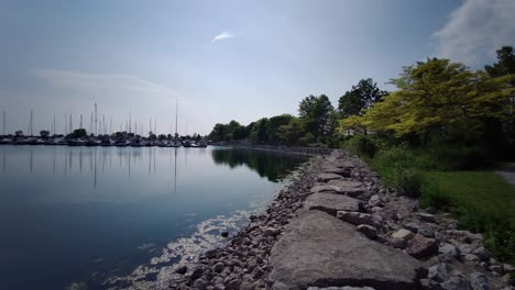 walking-on-the-bank-of-great-lakes