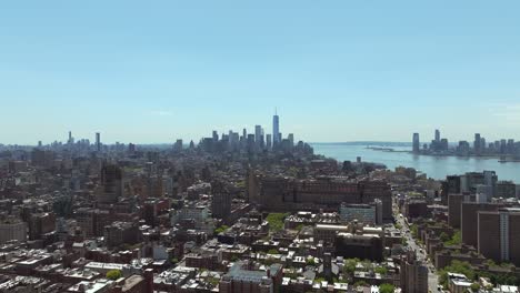 May-2024---4K-aerial-of-Manhattan,-New-York-City,-USA