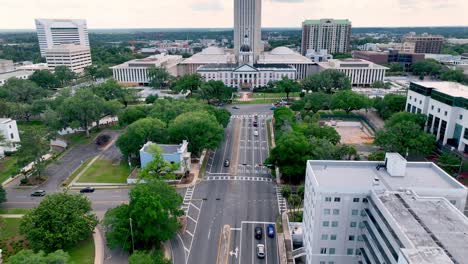 Tallahassee-Florida-Aerial-Push-in-the-the-State-Capital