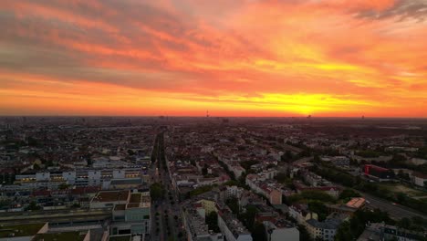 peaceful-cityscape-Berlin-orange-sunrise-sky