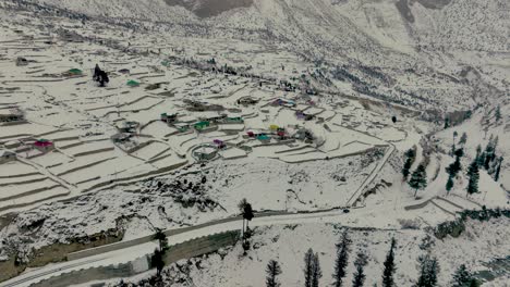 Schneelandschaft-Des-Naltar-Tals-In-Gilgit,-Pakistan