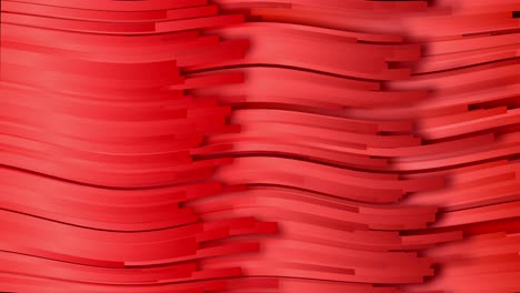 Animation-Von-überlappenden-Und-Gebogenen-Roten-Farbverlauf-Partikelbändern-In-Konstanter-Horizontaler-Bewegung