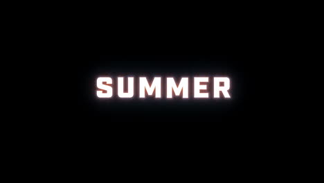 4K-text-reveal-of-the-word-"summer"-on-a-black-background