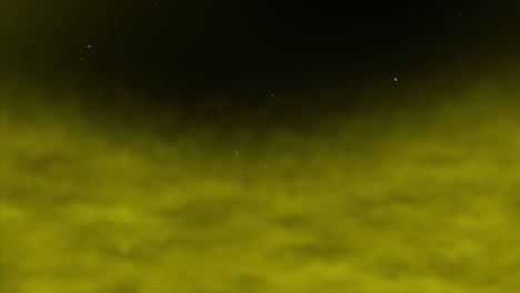 3D-cloud-smoke-gas-vapor-mist-haze-fog-on-starry-night-time-space-universe-background-animation-motion-graphics-vfx-gradient-particle-colour-dark-yellow