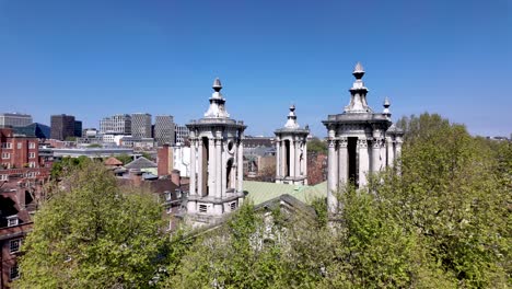 Rooftop-view-of-St-John's-Smith-Square,-showing-historic-architecture-in-Westminster-on-a-sunny-day