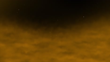 3D-cloud-smoke-gas-vapor-mist-haze-fog-on-starry-night-time-space-universe-background-animation-motion-graphics-vfx-gradient-particle-colour-dark-orange