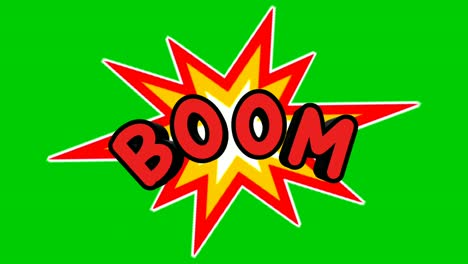 Boom-Text-Mit-Star-Burst-3D-Motion-Graphics-Animation-Auf-Grünem-Bildschirm