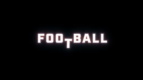 4K-text-reveal-of-the-word-"football"-on-a-black-background