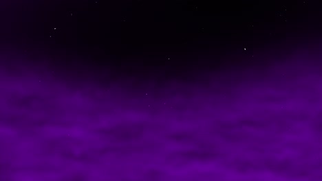 3d-Nube-Fumar-Gas-Vapor-Niebla-Calina-Niebla-En-La-Noche-Estrellada-Espacio-Universo-Fondo-Animación-Gráficos-En-Movimiento-Vfx-Gradiente-Partícula-Color-Oscuro-Púrpura