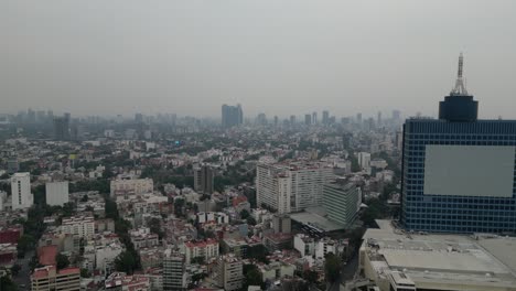 Vista-Aérea-De-La-Ciudad-De-México-Con-El-Wtc-En-Primer-Plano