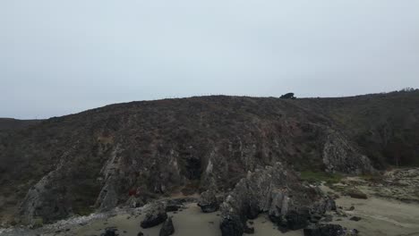 Cerro-de-Playa-Huaquen,-located-in-the-region-of-Valparaiso,-country-of-Chile