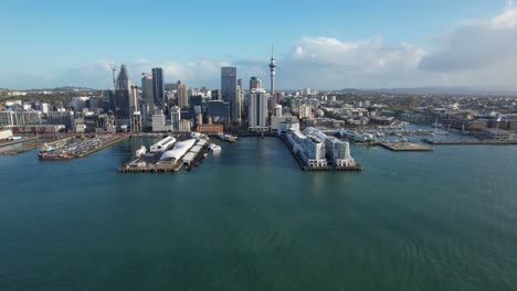 Auckland-Waterfront-An-Der-Südlichen-Küste-Des-Waitemata-Harbour-In-Auckland,-Neuseeland