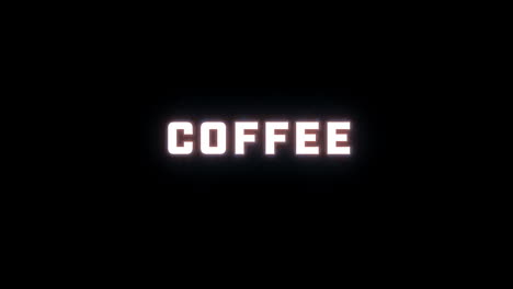 4K-text-reveal-of-the-word-"coffee"-on-a-black-background