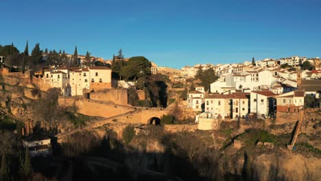 Mountaintop-City-Of-Ronda-In-Malaga-Province,-Spain