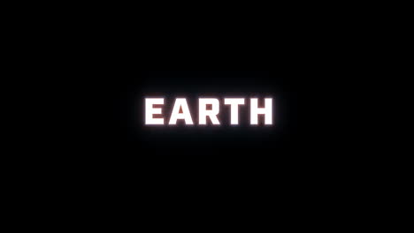 4K-text-reveal-of-the-word-"earth"-on-a-black-background