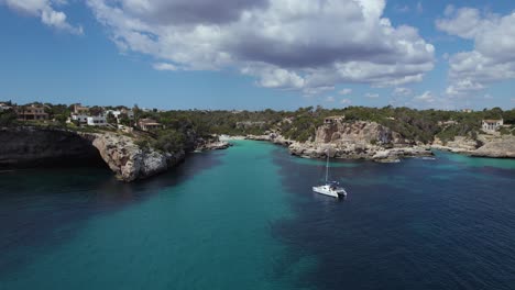 Boat-At-Cala-Lombardos-Beach-In-Mallorca