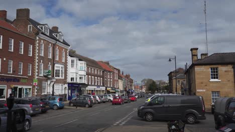 Georgianische-Gebäude-In-Stokesley,-North-Yorkshire